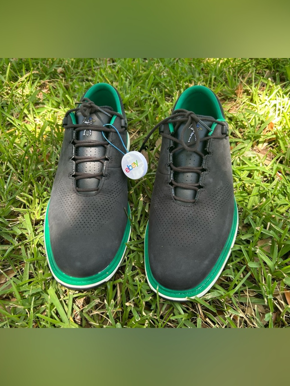 Rare Size 11 Nike Jordan ADG 4 x Eastside Golf shoes "Black and Malachite” NWOT